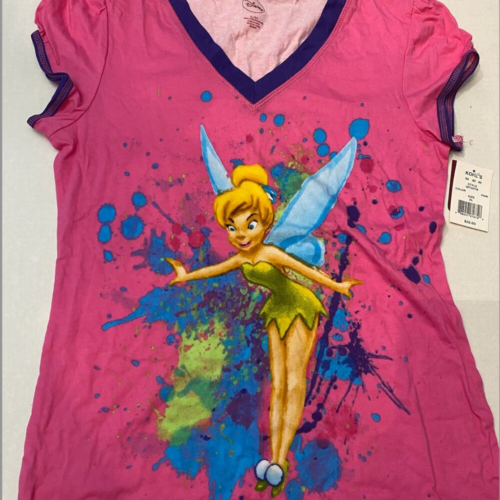 Pink Tinker Bell XL Disney T-Shirt